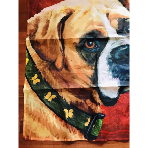 Boxer Dog Yard Flag 42x29 Inches Boxer Puppy Dog Porch Banner Decor Colorful! - Picture 3 of 5